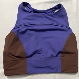 Lululemon Athletica Purple and Brown Hike to Swim bra.